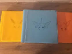 Official Chinese Jolteon Vaporeon Flareon Binders (Brand New) Pokemon Card TCG - Image 4