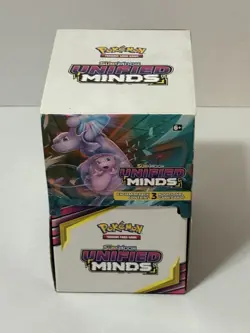 2019 Pokemon Sun & Moon Unified Minds Retail Dollar Tree Display Box No Packs - Image 1