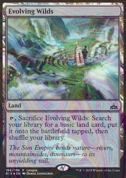 Foil Evolving Wilds - Rivals of Ixalan Promos | MTG Card - Image 3