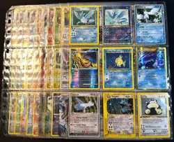 Lot of 90 ALL HOLO Vintage Pokemon Card Binder Collection - Image 1