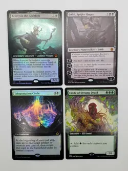 4 Card LOT ** 2021 MTG Adventures in the Forgotten Realms (FOIL Teleport Circle) - Image 1