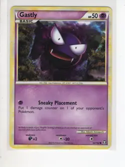 GASTLY HS TRIUMPHANT SET POKEMON CARD 63/102 MP - Image 1