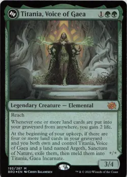 Titania, Voice of Gaea - FOIL - M The Brothers' War 193 - MTG - Image 1