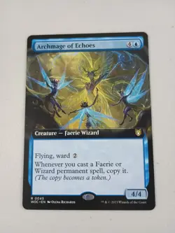 MTG Archmage of Echoes (Extended Art) Commander: Wilds of Eldraine 45 Magic NM - Image 1
