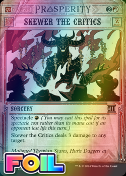 x1 Skewer the Critics OTP Breaking News MTG 26 FOIL UNCOMMON M/NM 1x - Image 1