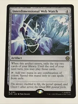 MTG Universes Beyond: Spider-man Interdimensional Web Watch 0165 NM Rare - Image 1