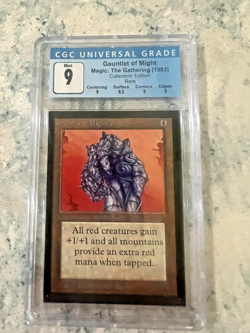 Gauntlet of might - Collectors Edition - 9 Mint M CGC - MTG Magic The Gathering - Image 1