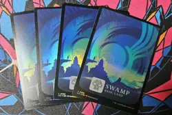 4x Swamp x4 NM Foil MTG 0289 Lost Caverns of Ixalan Unplayed Magic Gathering - Image 1