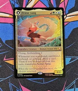 Avatar Aang NM Foil MTG Avatar: The Last Airbender Unplayed Magic the Gathering - Image 1