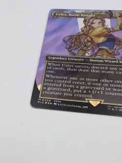 Celes, Rune Knight - Surge Foil - Borderless - MTG Commander: FINAL FANTASY NM - Image 5