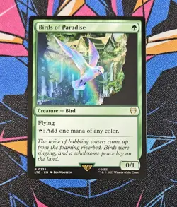 Birds of Paradise NM Regular MTG Commander: The Lord of the Rings Unplayed Magic - Image 1
