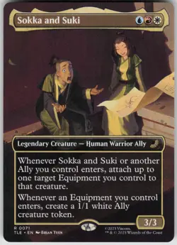 MTG Sokka and Suki (Borderless) Normal NM Avatar: The Last Airbender Magic 71 - Image 1