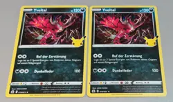 2er Set Yveltal # 019/025 Rare Holo CELEBRATIONS 2021 Pokemon Mint Boosterfrisch - Image 2