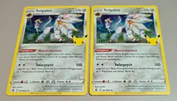 2er Set Solgaleo #021/025 Rare Holo CELEBRATIONS 2021 Pokemon Mint Boosterfrisch - Image 1