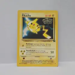Pokemon TCG Black Star WB First Movie Promo Pikachu 4 NMT/LP - Image 1