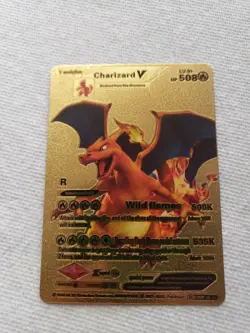 Pokemon Gold Foil Charizard V Fan Art ! - Image 1