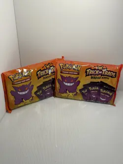 Pokemon TCG - Halloween TRICK or TRADE BOOster Bundle Lot of 2 Bags 80 Packs - Image 1