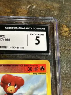 2002 POKEMON EXPEDITION 17/165 MAGBY HOLO CGC 5 - Image 3