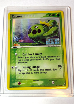 Cacnea [Reverse Holo] #47 Pokemon Crystal Guardians NM - Image 1