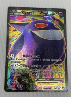Gengar EX (114 Full Art) 114/119 XY - Phantom Forces Holo Pokemon - Image 1