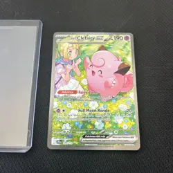 🔥FRESH PULL 2025 Pokemon Journey Together Lillie's Clefairy EX SIR #184/159 - Image 1