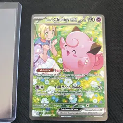 🔥FRESH PULL 2025 Pokemon Journey Together Lillie's Clefairy EX SIR #184/159 - Image 2