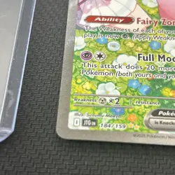 🔥FRESH PULL 2025 Pokemon Journey Together Lillie's Clefairy EX SIR #184/159 - Image 4