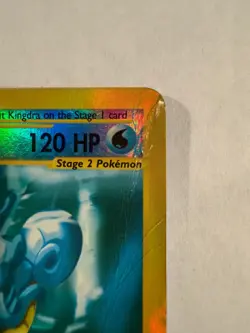 RARE Pokemon TCG Kingdra 019/147 Aquapolis [Reverse Holo] *HEAVILY DAMAGED* - Image 5