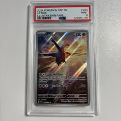 2024 Pokemon Surging Sparks Latios Illustration Rare #203/191 PSA 9 Mint - Image 1