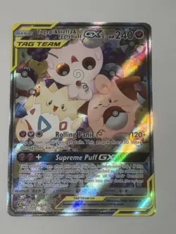 Pokemon Togepi & Cleffa & Igglybuff GX 143a/236 Alt Art Promo Tag Team NM-Mint - Image 1
