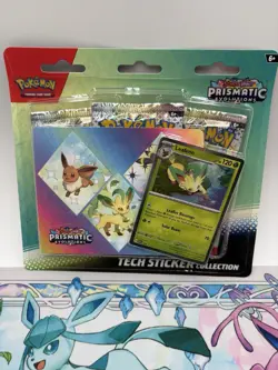 Pokemon TCG Prismatic Evolutions Tech Sticker Collection Blister Set of 3 Sealed - Image 4