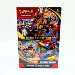 Pokemon TCG: Mega Evolution Factory Sealed Booster Bundle Box 6 Packs NEW - Image 1