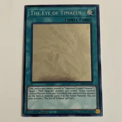 Yu-Gi-Oh! Ghosts From The Past The Eye of Timaeus Ghost Rare 1st GFP2-EN183 NM! - Image 1