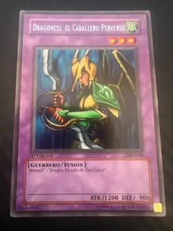 Yugioh Dragoness The Wicked Knight SPANISH US SELLER 1st LDD-S086 LP - Image 1