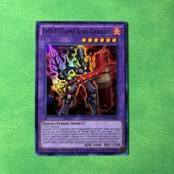 Yugioh D/D/D Flame King Genghis CT13-EN005 Super Rare Limited Edition LP - Image 1