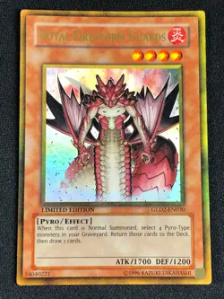 YUGIOH ROYAL FIRESTORM GUARDS GLD2-EN030 GOLD NM - Image 1