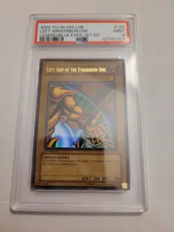 Yu-Gi-Oh! TCG 2002 Left Arm Of The Forbidden One Lob-123 1st Ed PSA 9 - Image 3