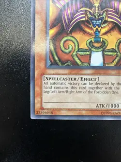 Exodia the Forbidden One DDS-003 Secret Rare Promo Yugioh Near Mint - Image 4
