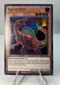 YUGIOH - GIANT REX - BLLR-EN027 - 1ST EDITION - ULTRA RARE - YGO TCG - Image 3