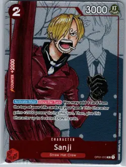 Sanji - OP01-013 Alt Art 25th Anniversary Promo - One Piece - NM - Image 1