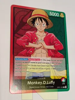 PRE ERRATA Monkey D. Luffy R Romance Dawn OP01-003 R One Piece R Inglese - Image 3