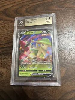 Pokemon TCG Breloom v Fusion Strike Holo Ultra Rare Card 006/264 Beckett 9.5 - Image 1