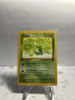 Oddish 1st First Edition 63/82 Pokemon Card 2000 Team Rocket LP - Image 2
