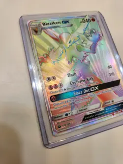 Blaziken GX Rainbow Holo Pokemon Card 170/168 Secret Sm-Celestial Storm - Image 2