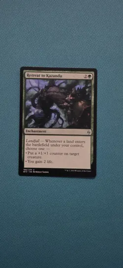 MTG Retreat to Kazandu Battle for Zendikar Regular Card, Near Mint Condition - Image 1