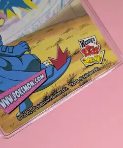WENDY'S Vital Statistic CHARIZARD Promo POKEMON Laminated 2002 Trading Card 2/15 - Image 3