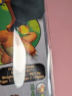WENDY'S Vital Statistic CHARIZARD Promo POKEMON Laminated 2002 Trading Card 2/15 - Image 4