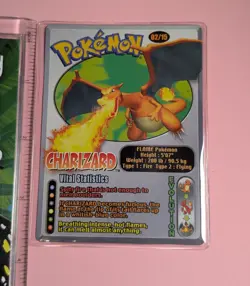WENDY'S Vital Statistic CHARIZARD Promo POKEMON Laminated 2002 Trading Card 2/15 - Image 5
