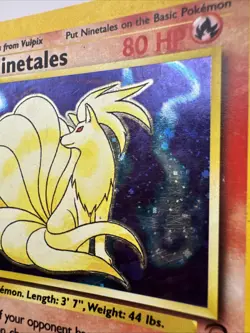 Ninetales 13/130 Holo Rare WotC Card Pokemon Base Set 2 MP - Image 4