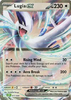 Pokemon Lugia ex Holo Trading Card Game Classic #017/034 NM - Image 1
